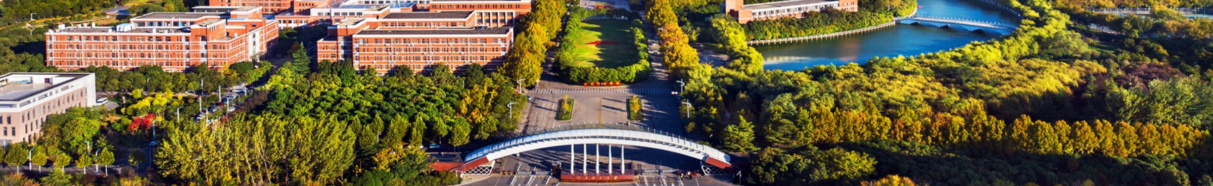 河南理工大学校园航拍全景